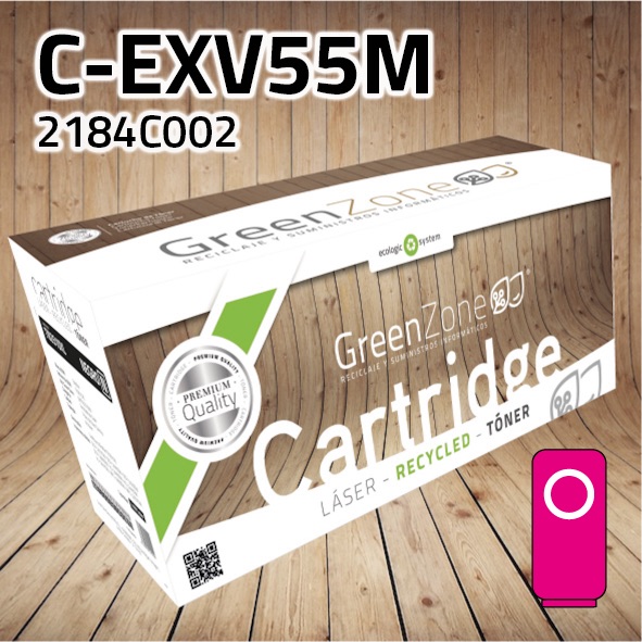 Green Zone para Canon (C-EXV55) 2184C002 Kit Toner Magenta (18.000 Copias) Polimerizado