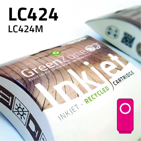 Green Zone para Brother LC424 Magenta (750 Copias)