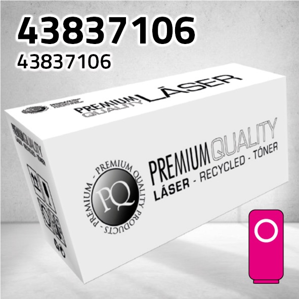 Tóner OKI 43837106 magenta | 16.500 páginas | compatible