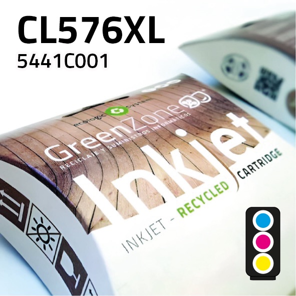[GCCCL576XC] Cartucho Canon CL576XL color | 13,5 ml | Green Zone