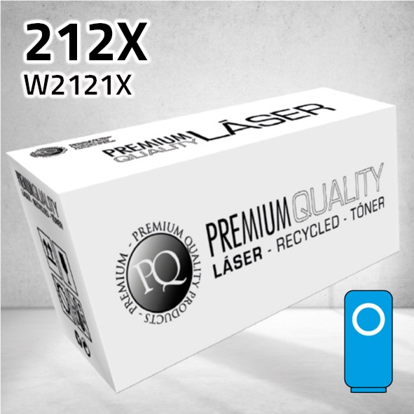 Tóner HP W2121X (212X) cian | 10.000 páginas | compatible