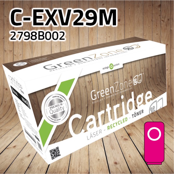 Green Zone para Canon (C-EXV29) 2798B002 Kit Toner Magenta (27.000 Copias)