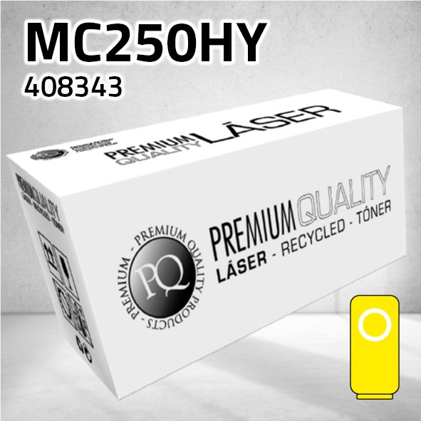 [CLRT8343Y] Tóner Ricoh MC250HY amarillo | 6.300 páginas | compatible