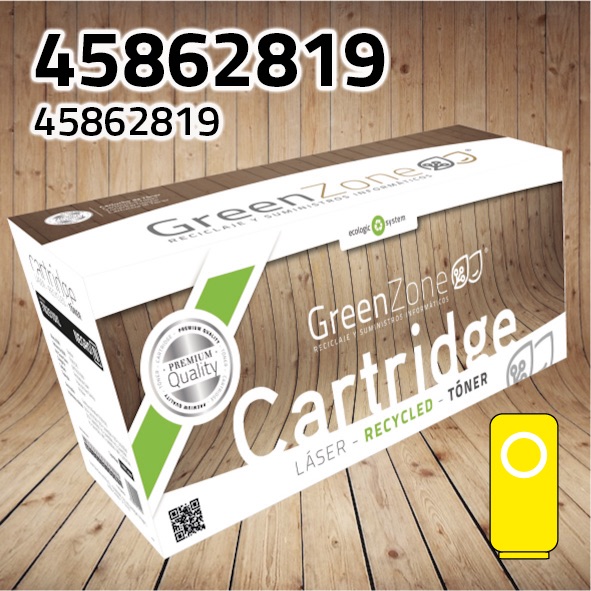 Green Zone para Oki 45862819 Kit Toner Amarillo (15.000 Copias)