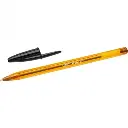 Bic Cristal Original Fine Boligrafo de Bola - Punta Redonda de 0.8mm - Trazo de 0.30mm - Tinta con Base de Aceite - Translucido - Color Negro