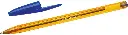 Bic Cristal Original Fine Boligrafo de Bola - Punta Redonda de 0.8mm - Trazo de 0.30mm - Tinta con Base de Aceite - Translucido - Color Azul 