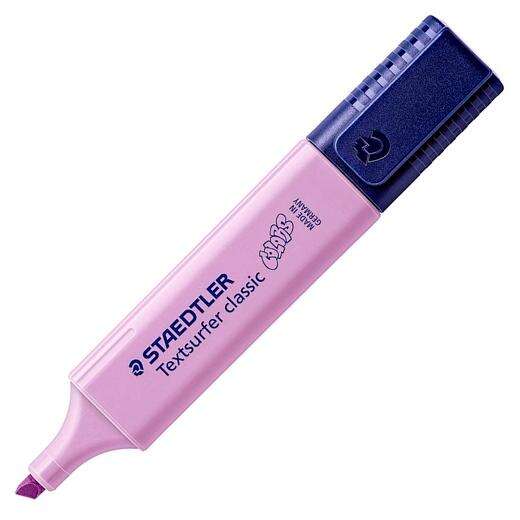 Staedtler Textsurfer Classic 364 Marcador Fluorescente - Punta Biselada - Trazo entre 1 - 5mm - Tinta con Base de Agua - Color Lavanda