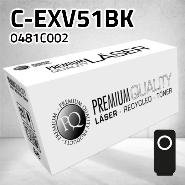 Tóner Canon (C-EXV51) 0481C002 negro | 69.000 páginas | compatible