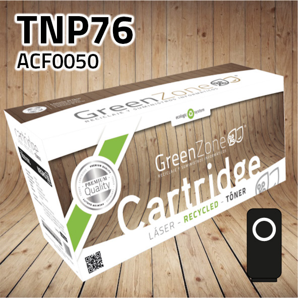 Tóner Konica Minolta TNP76 (ACF0050) negro | 12.000 páginas | Green Zone