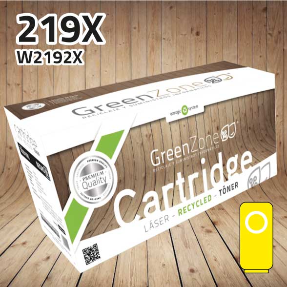 Green Zone para HP W2192X (219X) Tóner Amarillo (2.500 Copias)