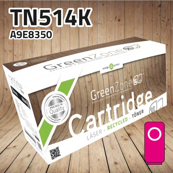 Tóner Konica Minolta TN514M polimerizado magenta | 26.000 páginas | Green Zone