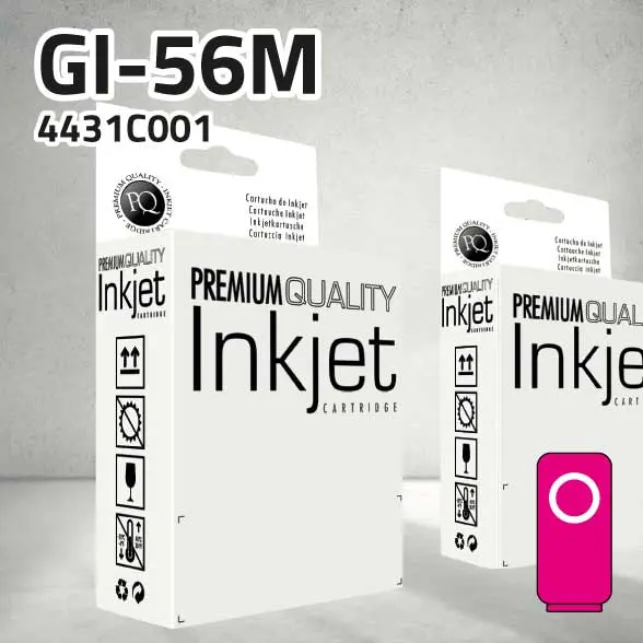 Marca Clone para Canon 4431C001 (GI-56M) Botella Magenta (14.000 Copias) Tinta pigmentada