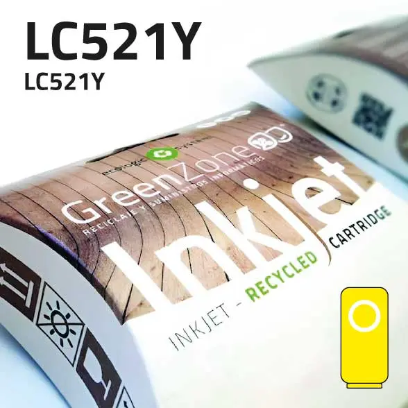 Green Zone para Canon LC521Y Amarillo (500 Copias)