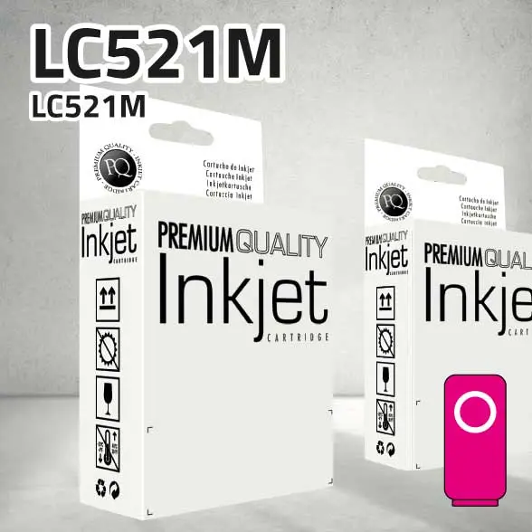[CLBCLC521M] Cartucho Brother LC521M magenta | 500 páginas | compatible