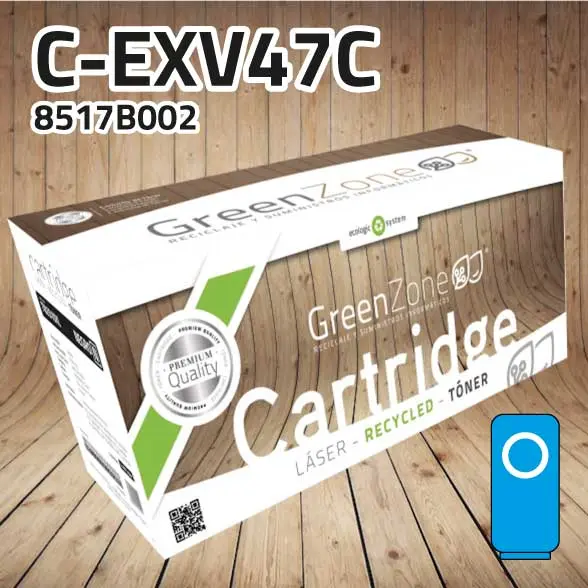 [GCTCEXV47C] Green Zone para Canon (C-EXV47C) 8517B002 Kit Tóner Cian (21.500 Copias)