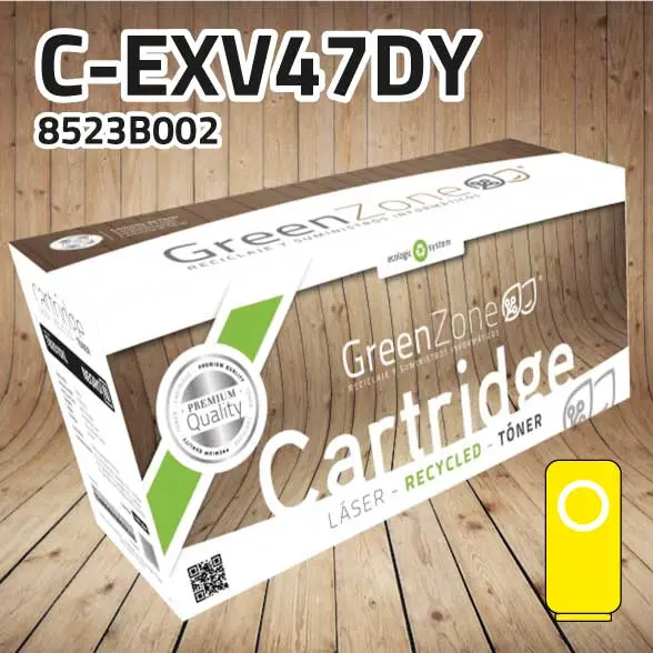 Green Zone para Canon (C-EXV47DY) 8523B002 Kit Tambor Amarillo (33.000 Copias)