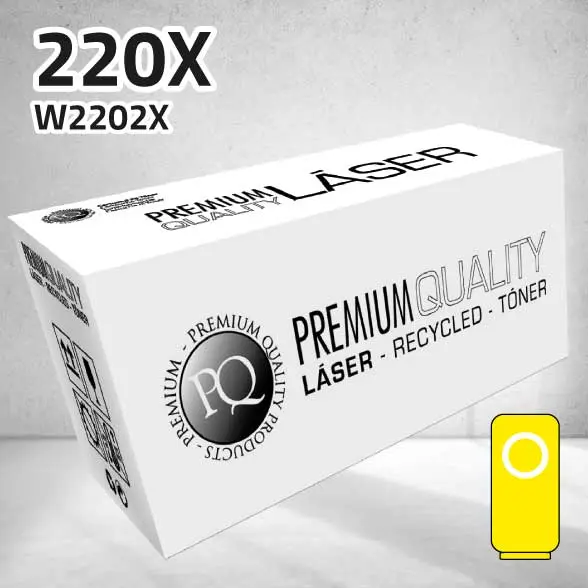 Tóner HP W2202X (220X) amarillo | 5.5000 páginas | compatible