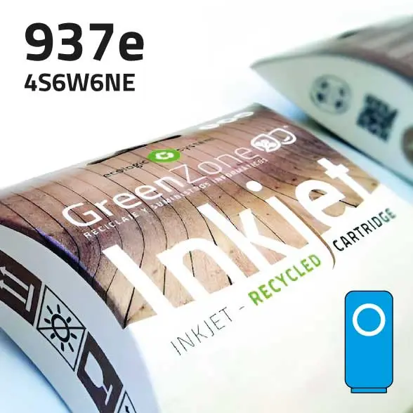 Cartucho HP 4S6W6NE (937e XL) cian | 1.650 páginas | Green Zone