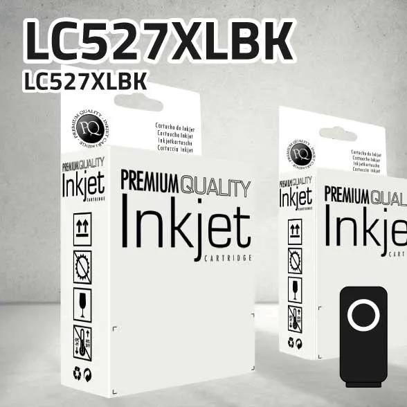 Cartucho Brother LC527XLBk negro pigmentado | 3.000 páginas | compatible