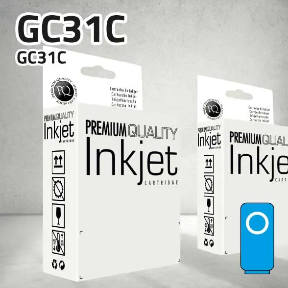 Cartucho Ricoh GC31C cian sublimación | 32 ml | compatible