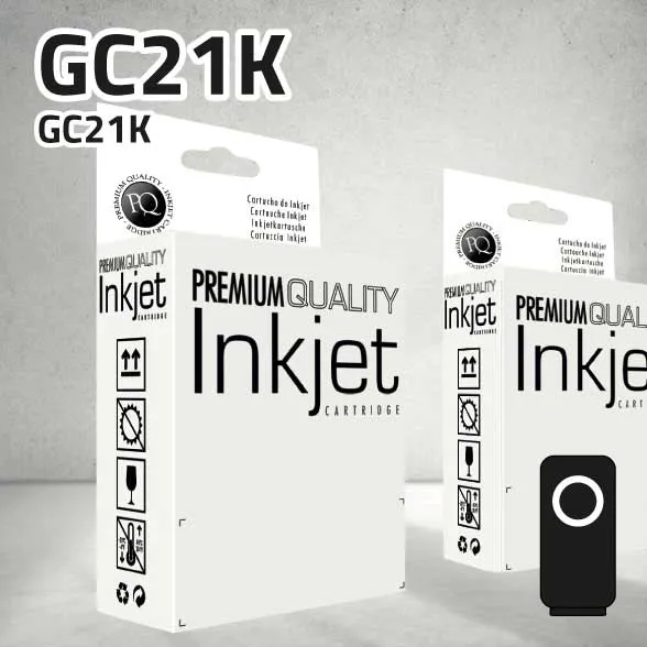 [CLRCGC21NS] Marca Clone para Ricoh GC21K Tinta negra sublimación (32 ml)