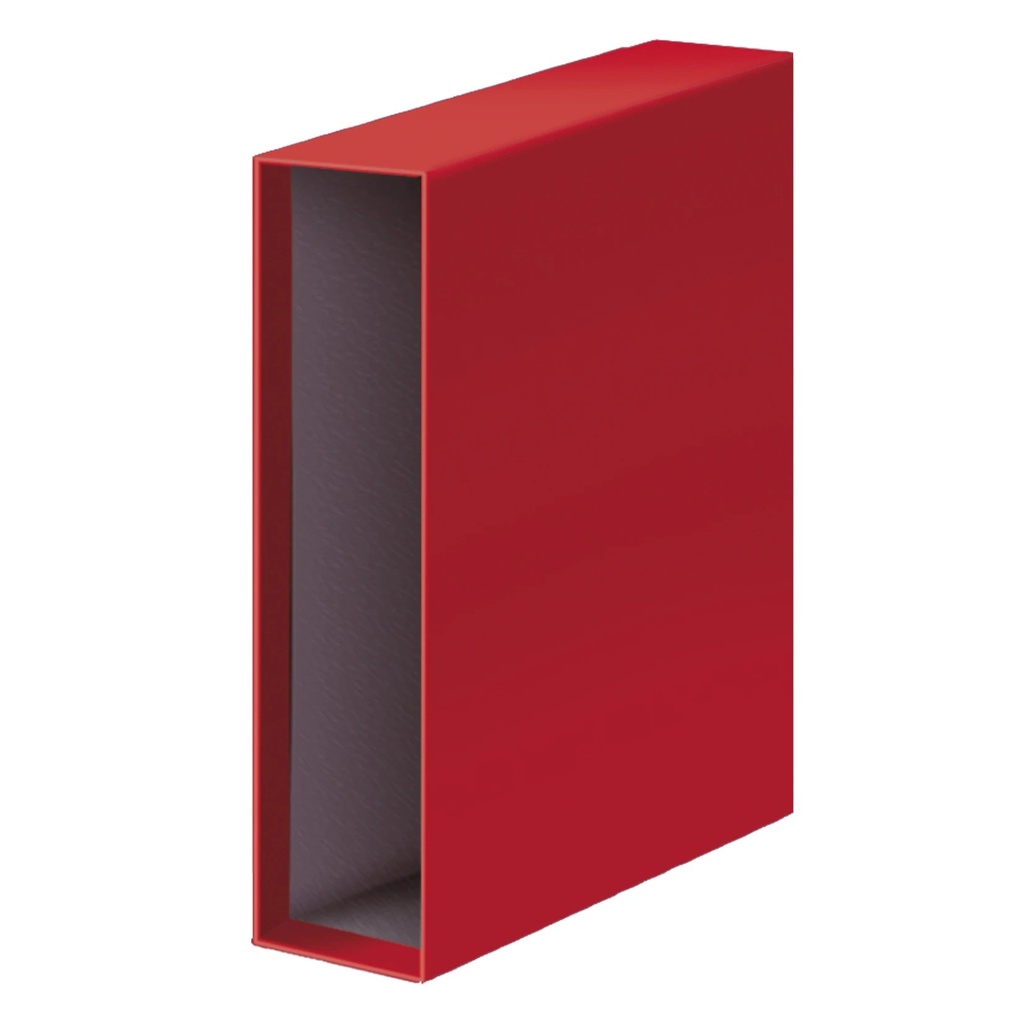 [09081] Dohe Archicolor Funda para Archivador de Palanca - Formato Folio - Carton Forrado - Color Rojo