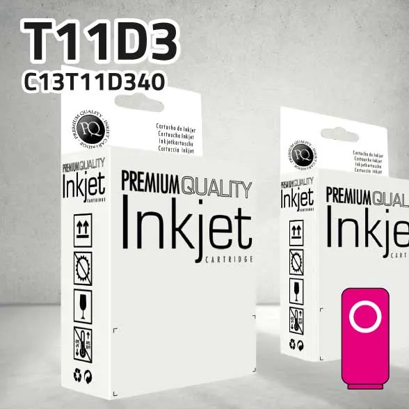 [CLECT11D3XM] Marca Clone para Epson T11D3 XL Magenta Tinta pigmentada (5.000 Copias)