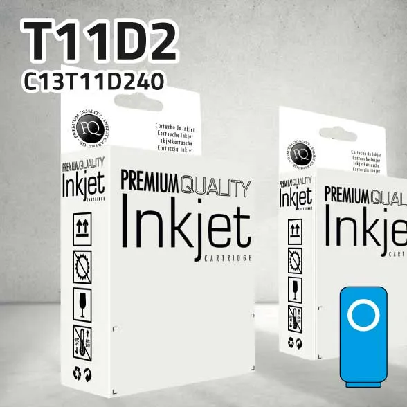 [CLECT11D2XC] Marca Clone para Epson T11D2 XL Cian Tinta pigmentada (5.000 Copias)