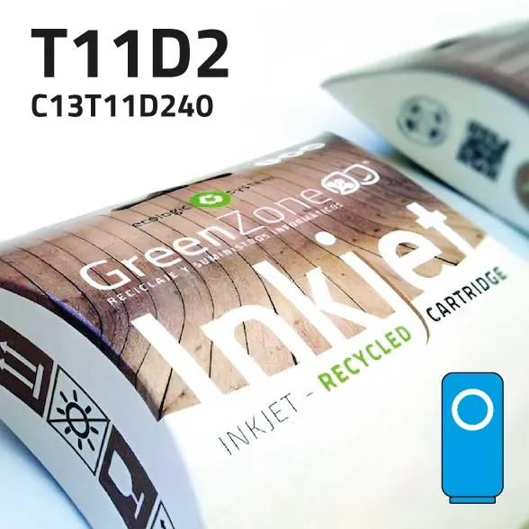 [GECT11D2XC] Green Zone para Epson T11D2 XL Cian Tinta pigmentada (5.000 Copias)