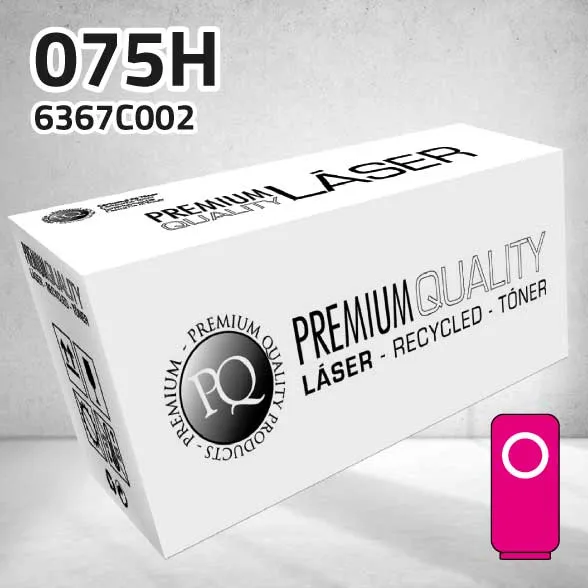 [CLCT075HM] Tóner Canon 6367C002 (075H) magenta | 2.500 páginas | compatible