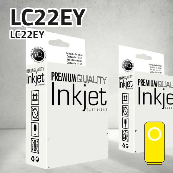 [CLBCLC22EXY] Cartucho Brother LC22EY amarillo | 1.200 páginas | compatible