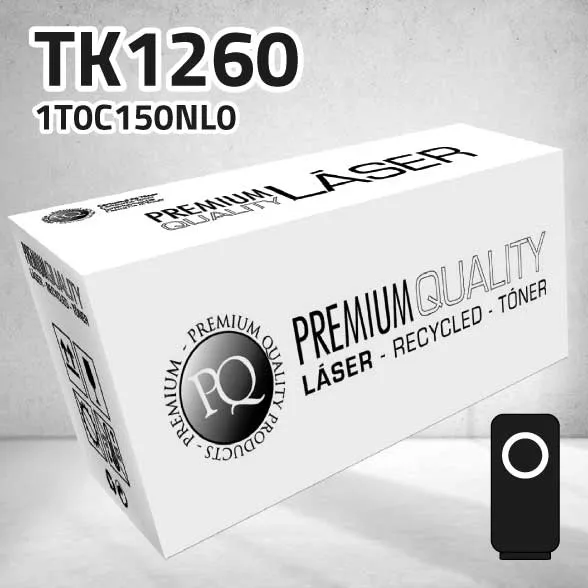 [CLKT1260N] Tóner Kyocera TK1260 (1T0C150NL0) negro | 10.000 páginas | compatible