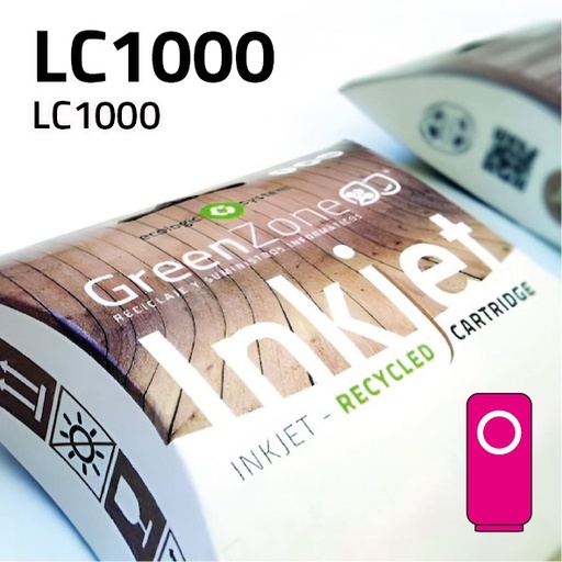 [GBCLC1000M] Green Zone para Brother LC970 / LC1000 Magenta (20 ml)
