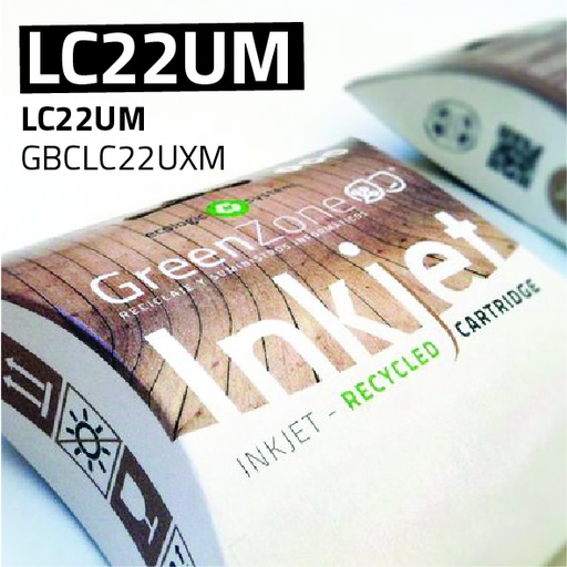 [GBCLC22UXM] Green Zone para Brother LC22UM Magenta (1.200 Copias)