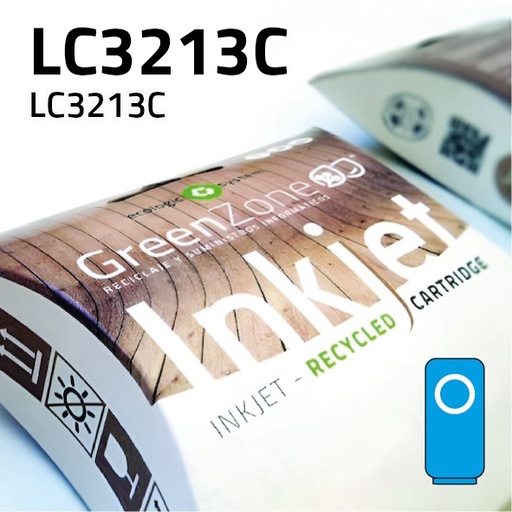 [GBCLC3213C] Green Zone para Brother LC3213C Cian (400 Copias)