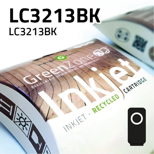[GBCLC3213N] Green Zone para Brother LC3213BK Negro (400 Copias)