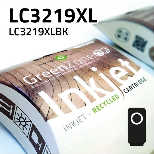 [GBCLC3219XLN] Green Zone para Brother LC3219XL Negro (3.000 Copias)