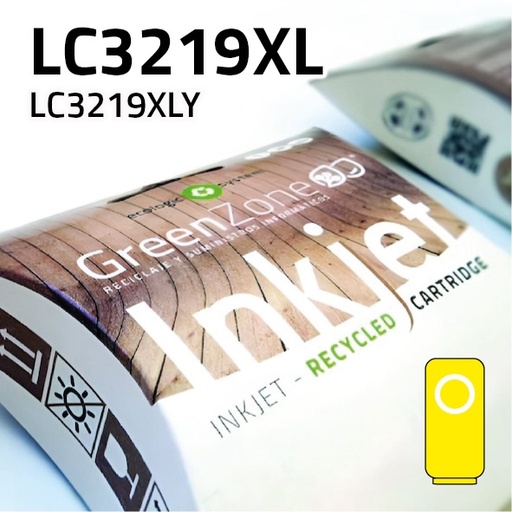 [GBCLC3219XLY] Green Zone para Brother LC3219XL Amarillo (1.500 Copias)