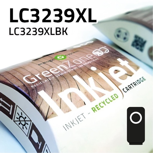 [GBCLC3239XN] Green Zone para Brother LC3239XLBK Negro (6.000 Copias)