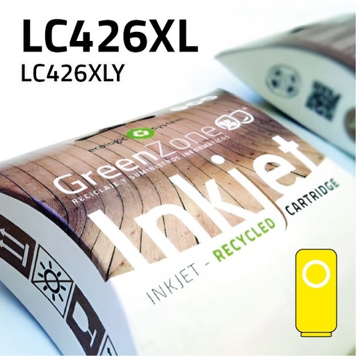 [GBCLC426XY] Green Zone para Brother LC426XL Amarillo (5.000 Copias)
