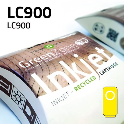 [GBCLC900Y] Green Zone para Brother LC900 Amarillo (13 ml)