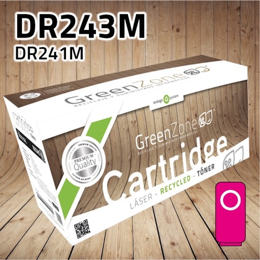[GBTDR243MO] Green Zone para Brother DR243M Kit Tambor Magenta (18.000 Copias)
