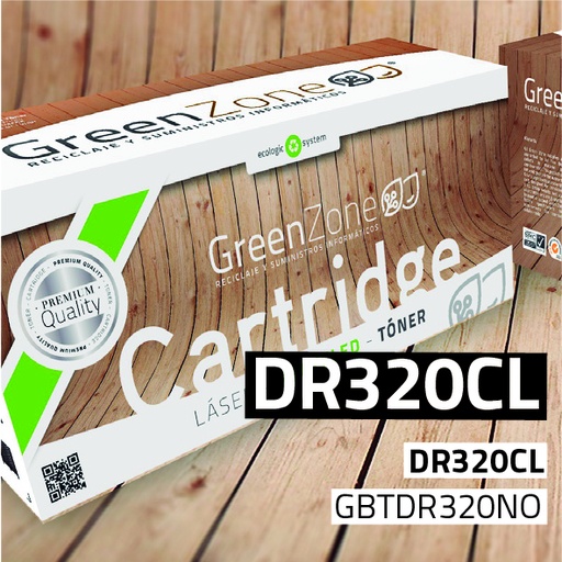 [GBTDR320NO] Green Zone para Brother DR320CL Kit Tambor B/C/M/Y (25.000 Copias)
