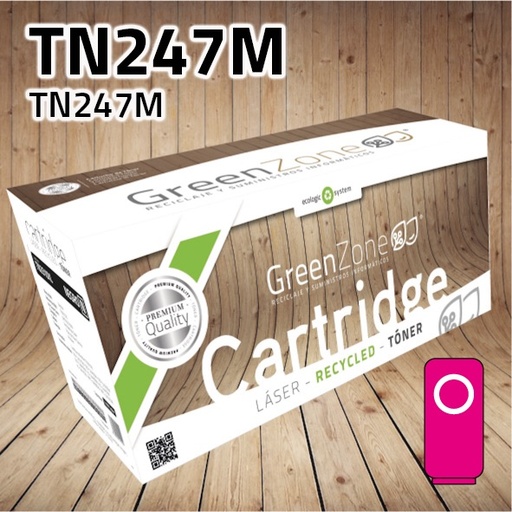 [GBTTN247M] Green Zone para Brother TN247M Kit Toner Magenta (2.300 Copias)