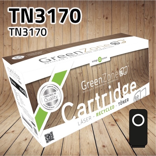 [GBTTN3170N] Green Zone para Brother TN3170 Kit Toner Negro (8.000 Copias)