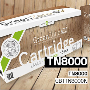 [GBTTN8000N] Green Zone para Brother TN8000 Kit Toner Negro (2.200 Copias)
