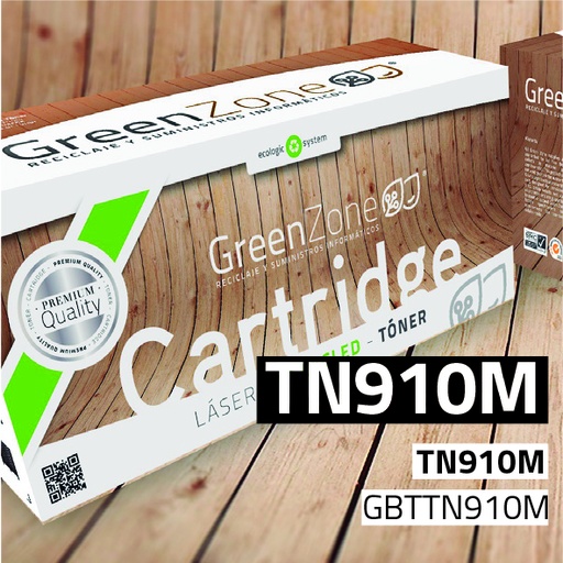 [GBTTN910M] Green Zone para Brother TN910M Kit Toner Magenta (9.000 Copias)