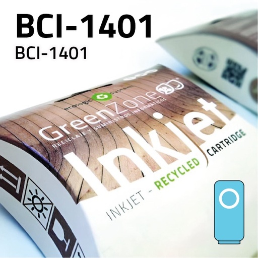 [GCCBCI1401LC] Green Zone para Canon BCI-1401 Light Cian (130 ml)