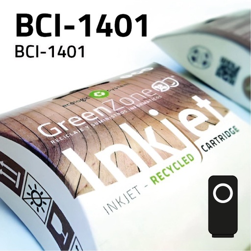 [GCCBCI1401N] Green Zone para Canon BCI-1401 Negro (130 ml)