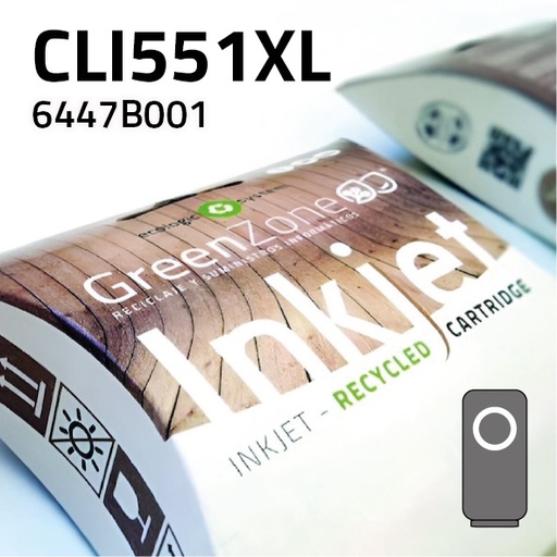 [GCCCLI551XG] Green Zone para Canon CLI551XL Gris (15 ml)